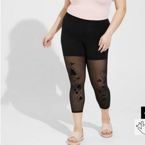 🆕️🧜‍♀️LITTLE MERMAID 25 INCH CROPPED MESH LEGGINGS🧜‍♀️